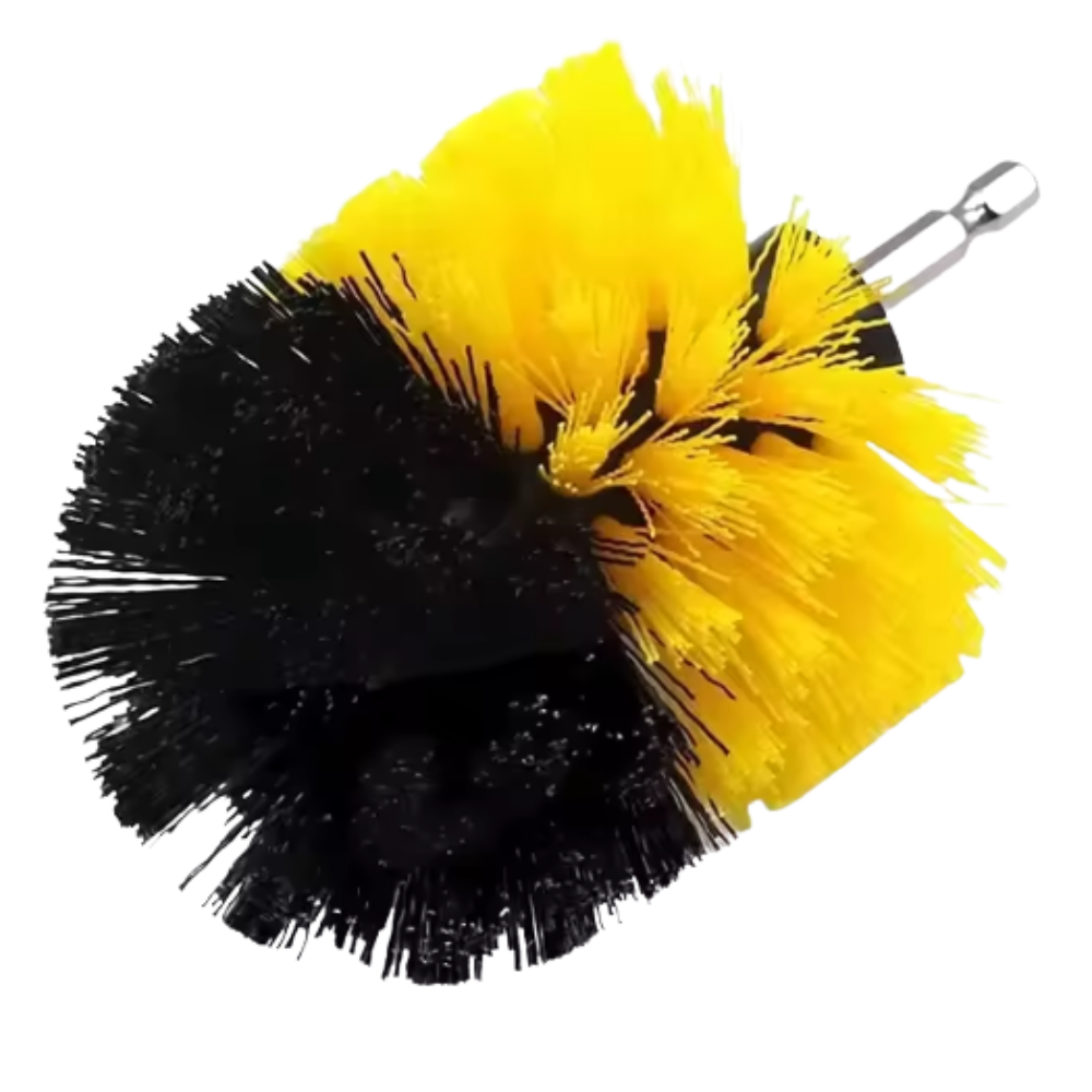 Electric Drill Brush Cleaning Kit – Nylon Scrubber Brushes for Carpet, Glass, and Car Tires (2”, 3.5”, 4”)