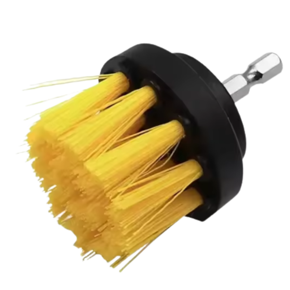 Electric Drill Brush Cleaning Kit – Nylon Scrubber Brushes for Carpet, Glass, and Car Tires (2”, 3.5”, 4”)